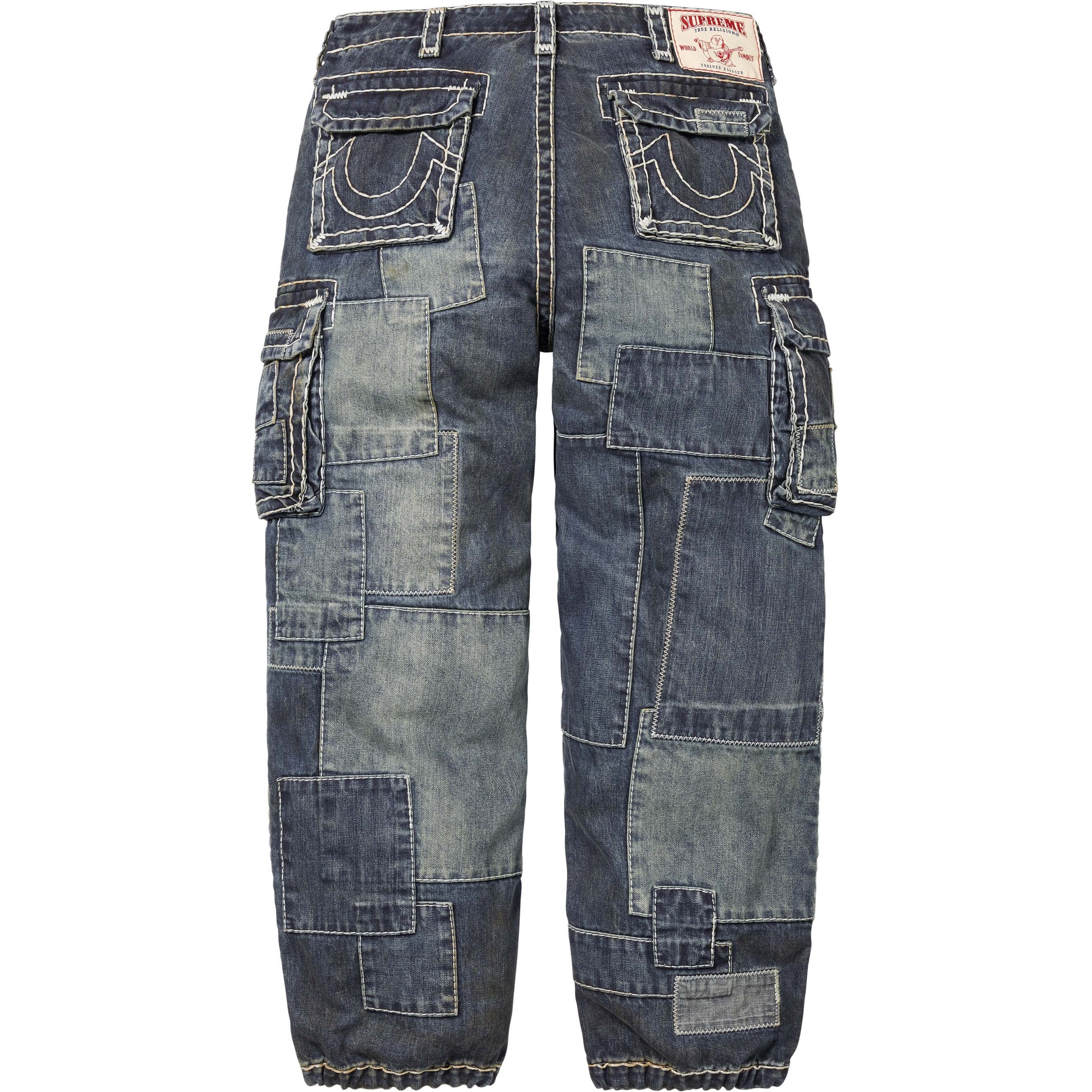 Supreme Supreme True Religion Patchwork Cargo Pant (FW25) - Dirty Indigo - $398