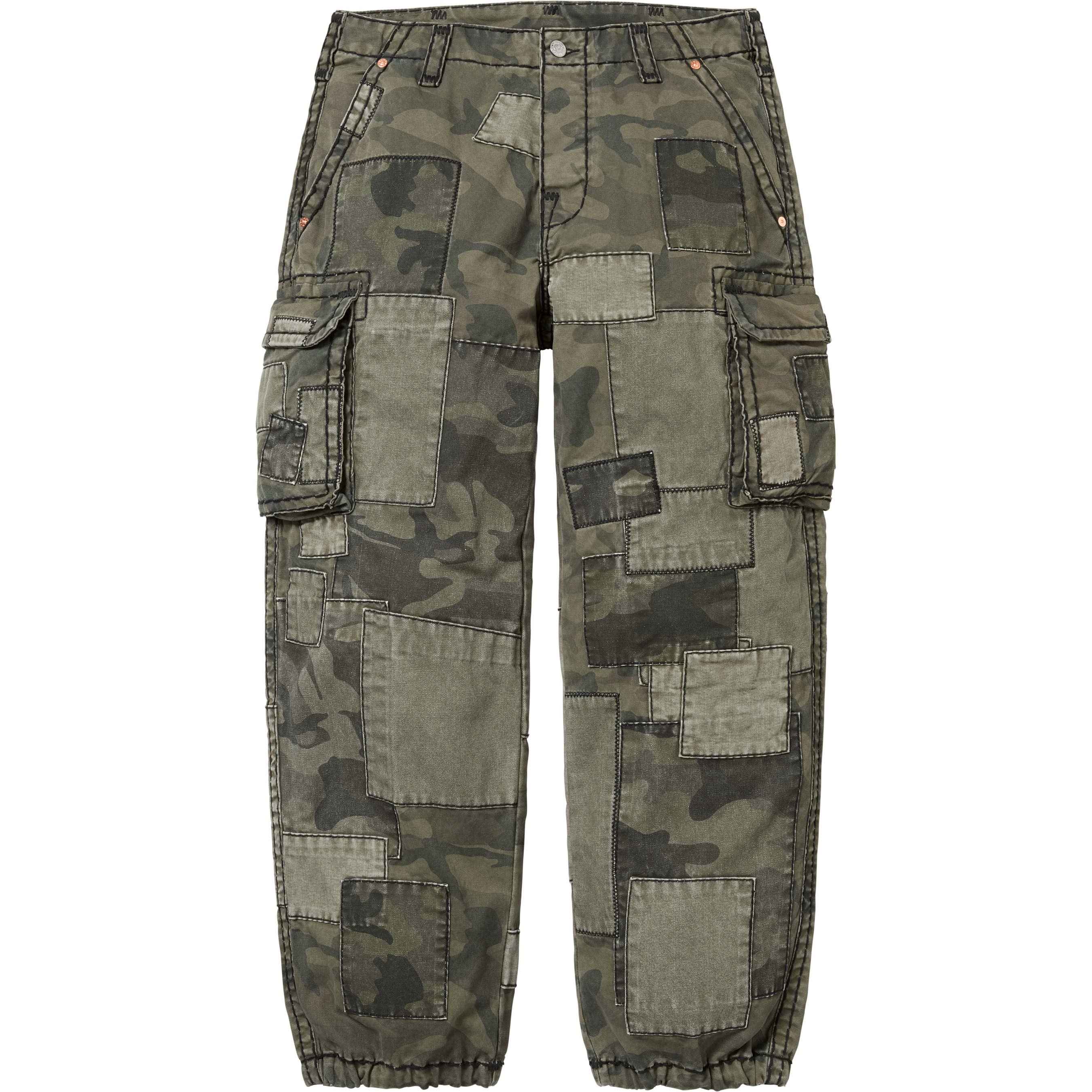 Supreme Supreme True Religion Patchwork Cargo Pant (FW25) - Olive Camo - $398