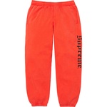 Supreme Washed Old English Sweatpant (FW25) - Orange