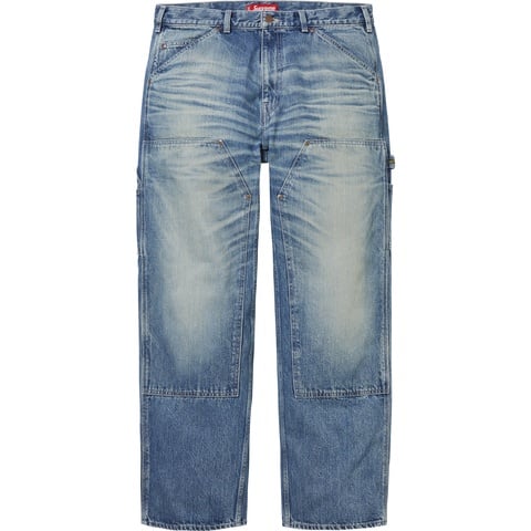 Worn Double Knee Denim Painter Jean - Supreme