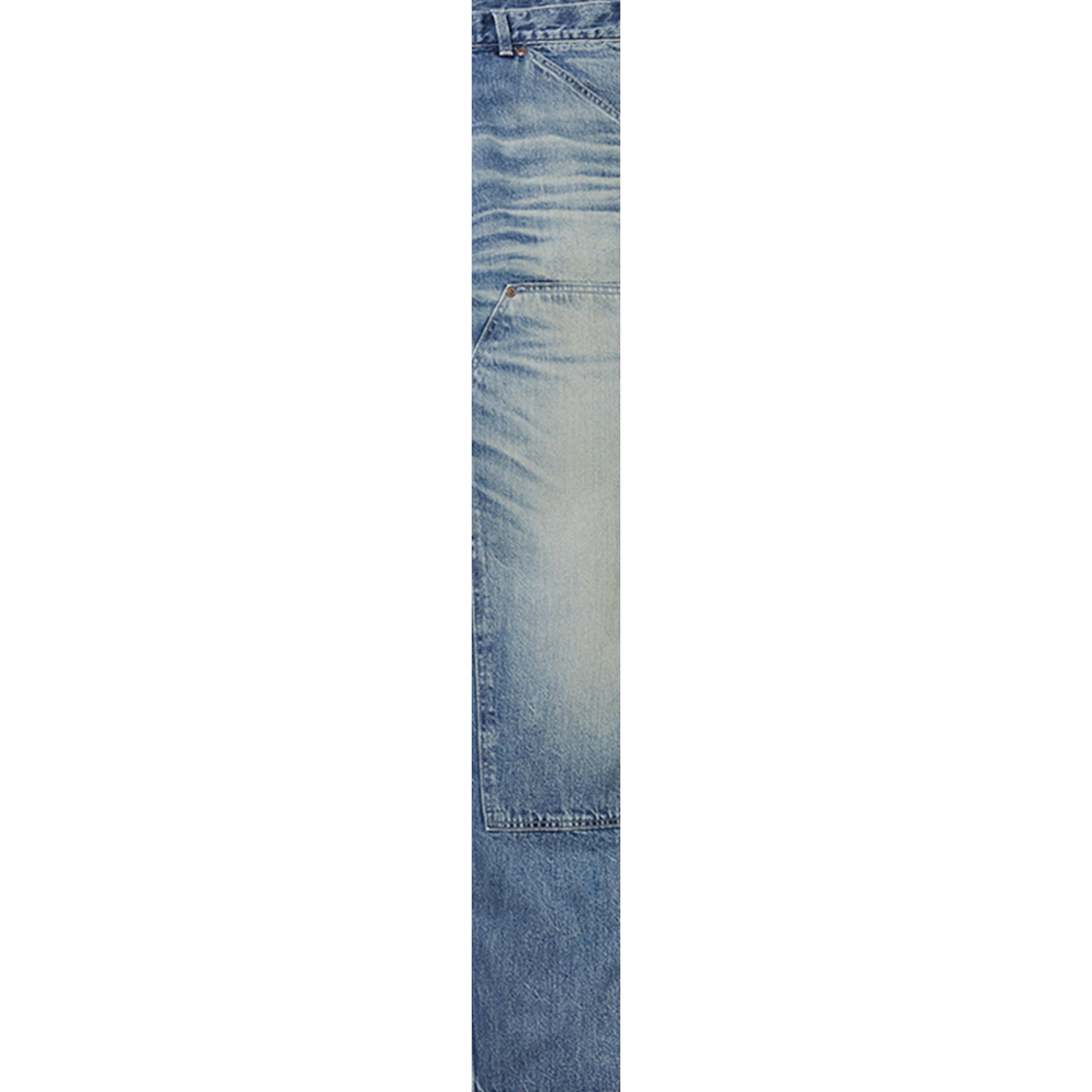Supreme Worn Double Knee Denim Painter Jean (FW25) - Washed Indigo - $318
