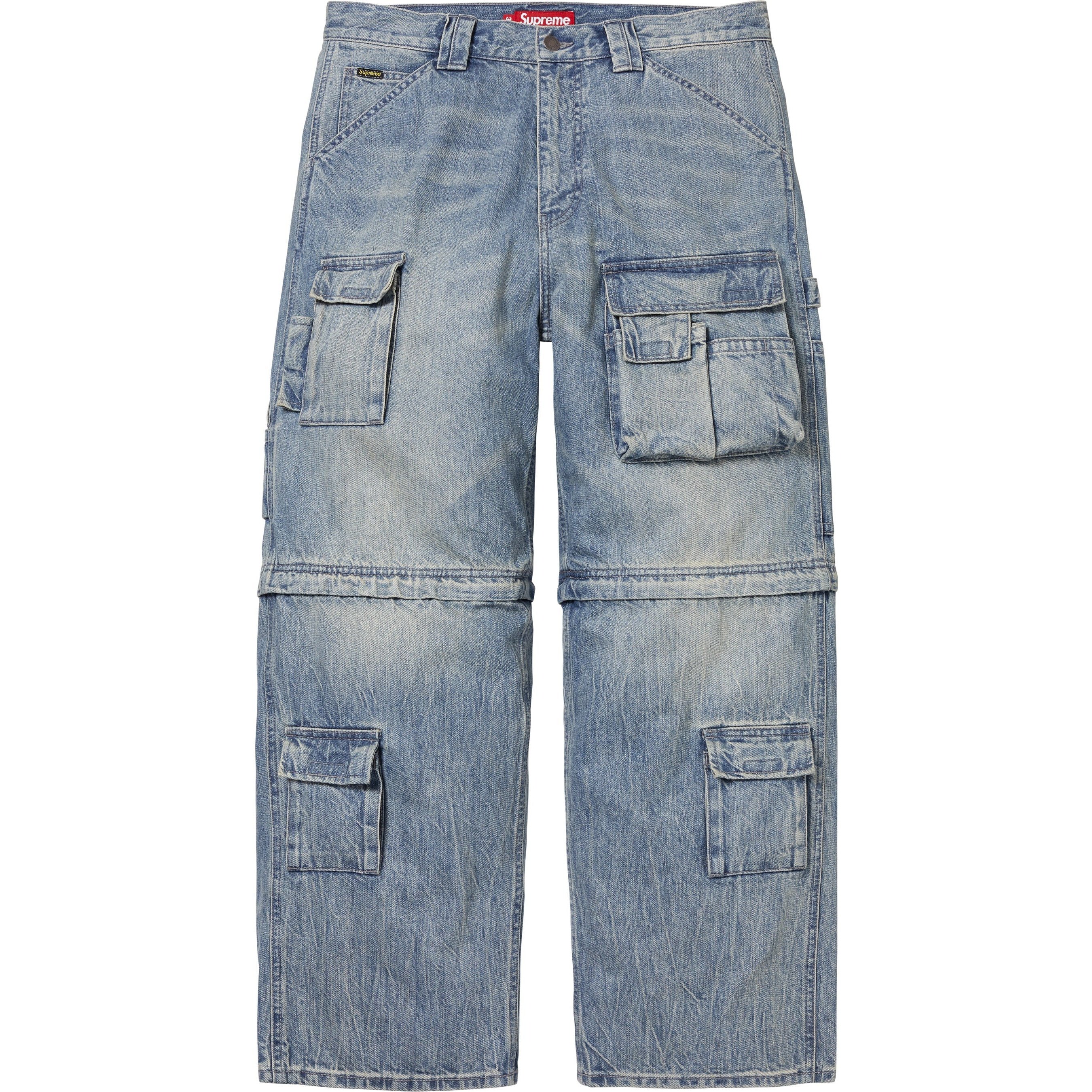 Supreme Zip-Off Utility Pant (FW25) - Denim - $198