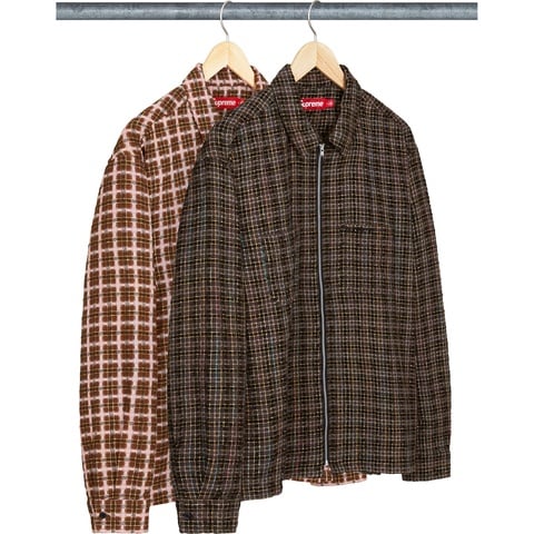 Metallic Plaid Zip Up Shirt - fall/winter 2025 - Supreme Metallic Plaid Zip Up Shirt - fall/winter 2025 - Supreme