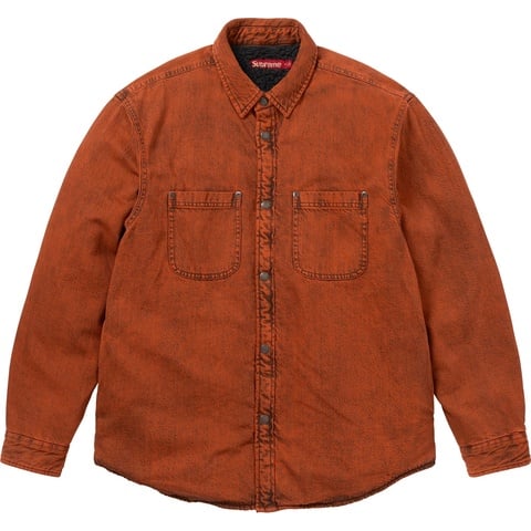 Shearling Lined Denim Work Shirt - Supreme