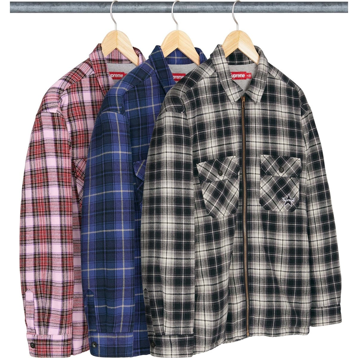 Thermal Lined Zip Up Flannel Shirt - SupremeCommunity