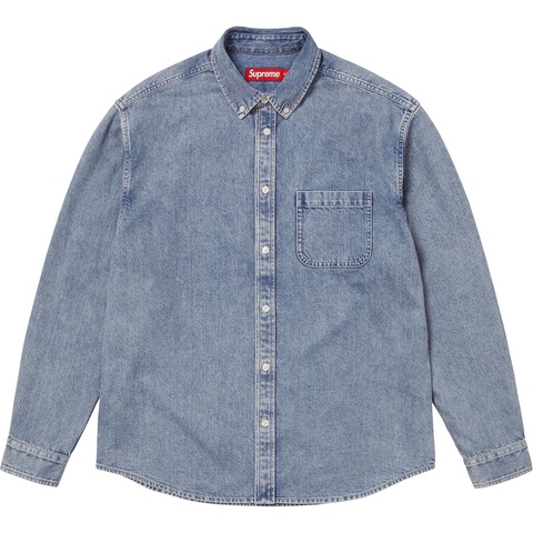 Supreme Appliqué Denim Shirt - Indigo