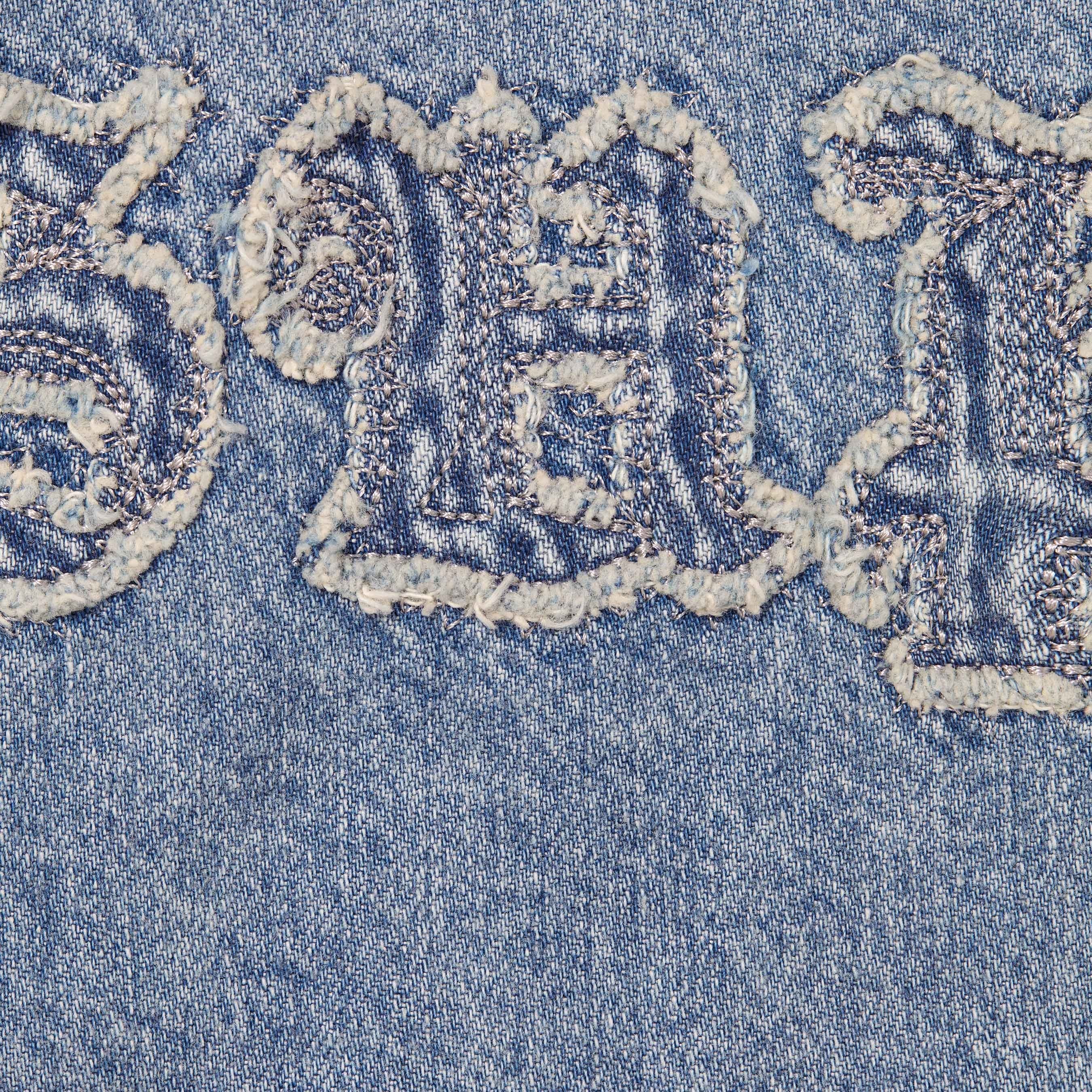 Supreme Appliqué Denim Shirt (FW25) - Indigo - $158