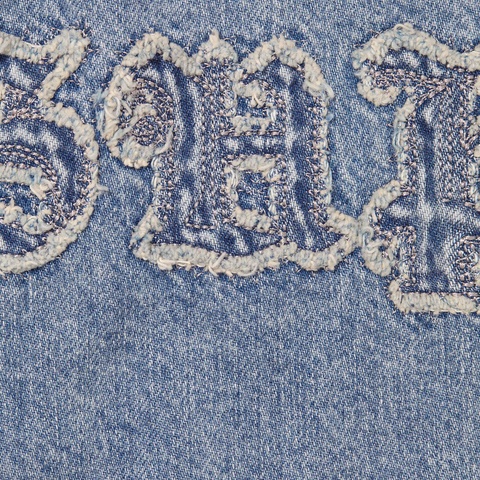 ✨新品✨Supreme Appliqué DenimShirt Supreme Applique Denim Shirt Indigo Men's - FW25 - US