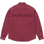 Supreme Appliqué Denim Shirt (FW25) - Washed Red