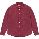 Supreme Appliqué Denim Shirt (FW25) - Washed Red