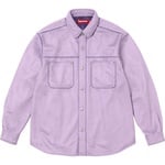 Supreme Faux Suede Snap Shirt (FW25) - Lavender