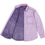 Supreme Faux Suede Snap Shirt (FW25) - Lavender