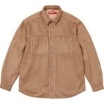 Supreme Faux Suede Snap Shirt (FW25) - Tan