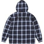 Supreme Lined Zip Up Hooded Flannel Shirt (FW25) - Black