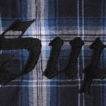 Supreme Lined Zip Up Hooded Flannel Shirt (FW25) - Black