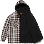 Supreme Lined Zip Up Hooded Flannel Shirt (FW25) - Light Tan