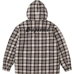 Supreme Lined Zip Up Hooded Flannel Shirt (FW25) - Light Tan