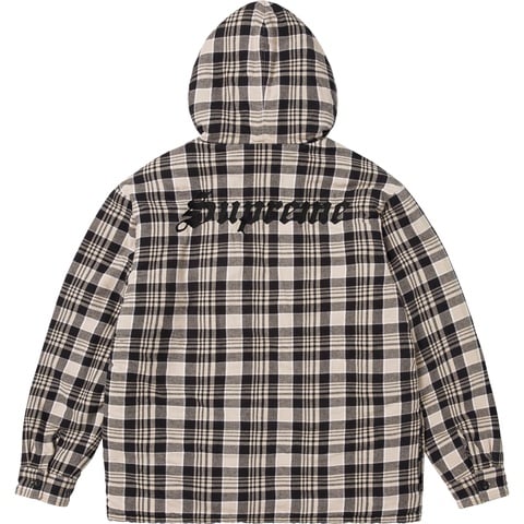 Lined Zip Up Hooded Flannel Shirt - SupremeCommunity