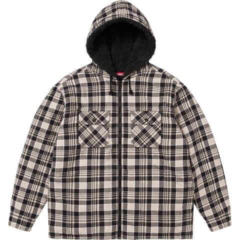 ジャケット・アウター supreme heavy flannel shirt jacket Supreme Hooded Flannel Zip Up Shirt Black | Culture Kings US