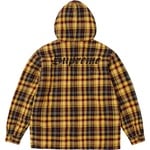 Supreme Lined Zip Up Hooded Flannel Shirt (FW25) - Yellow