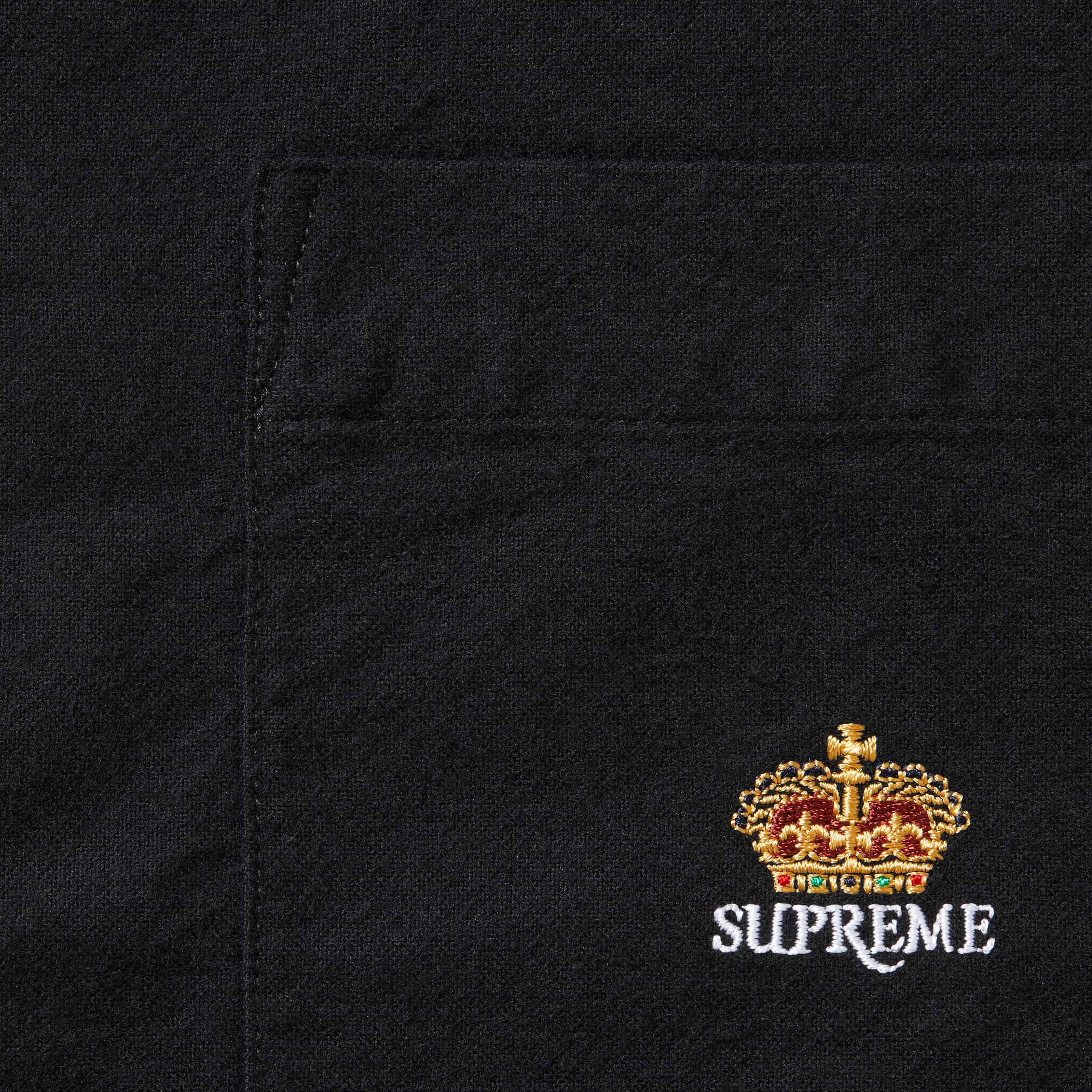 Supreme Loose Fit Flannel Oxford Shirt (FW25) - Black - $148