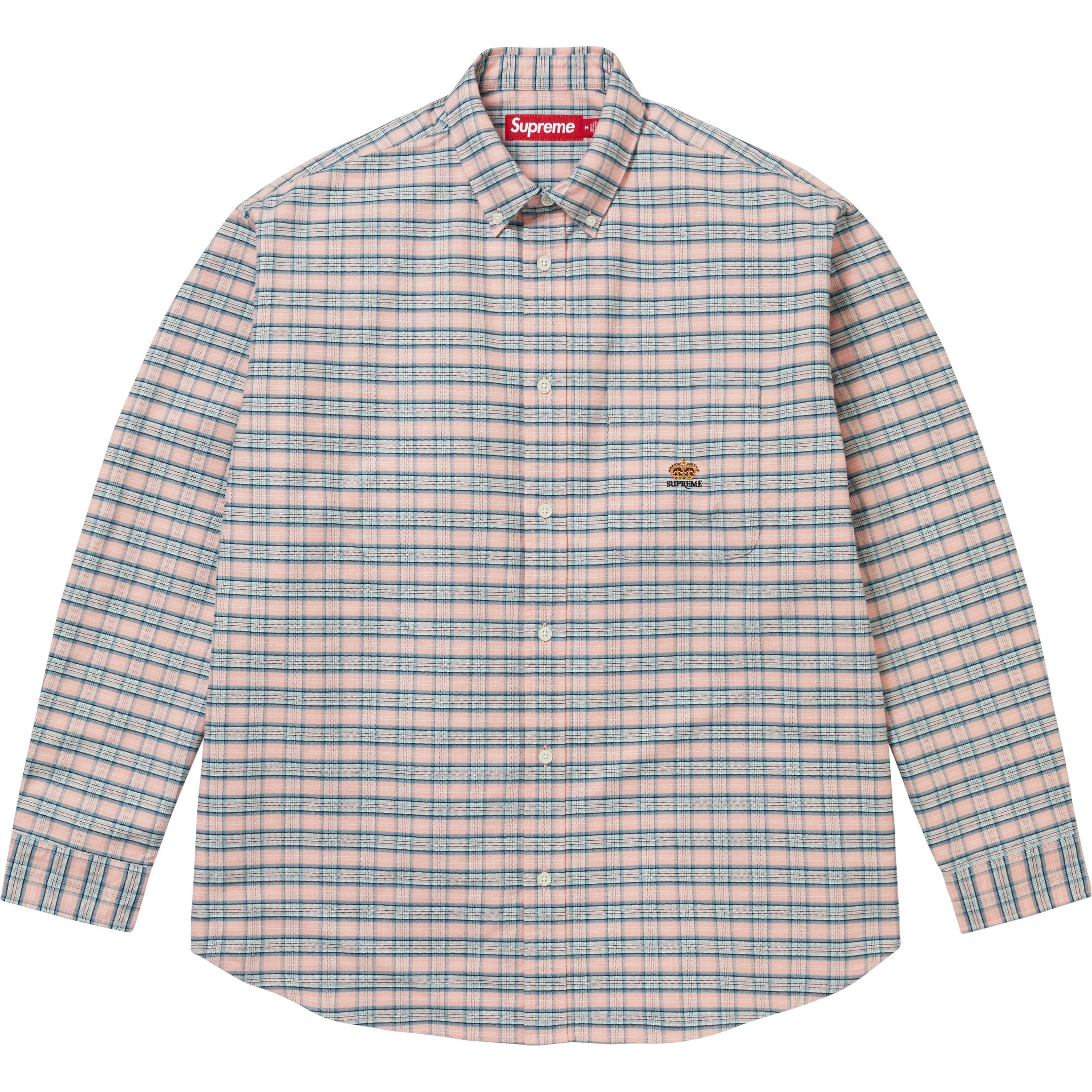 Supreme Loose Fit Flannel Oxford Shirt (FW25) - Plaid - $148