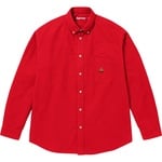Supreme Loose Fit Flannel Oxford Shirt (FW25) - Red