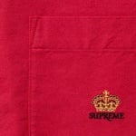 Supreme Loose Fit Flannel Oxford Shirt (FW25) - Red