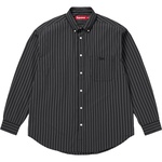 Supreme Pinstripe Shirt (FW25) - Black