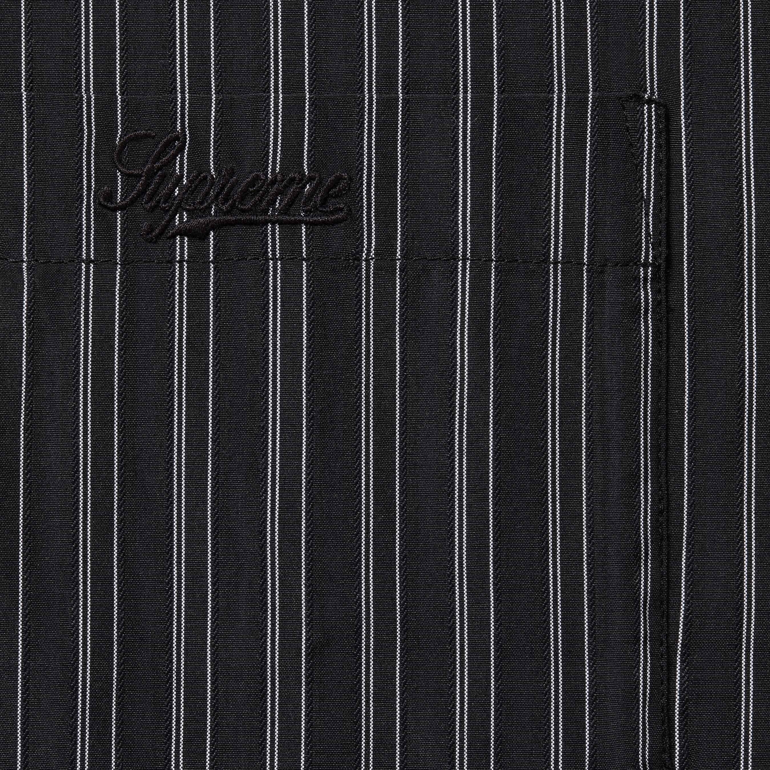 Supreme Pinstripe Shirt (FW25) - Black - $148