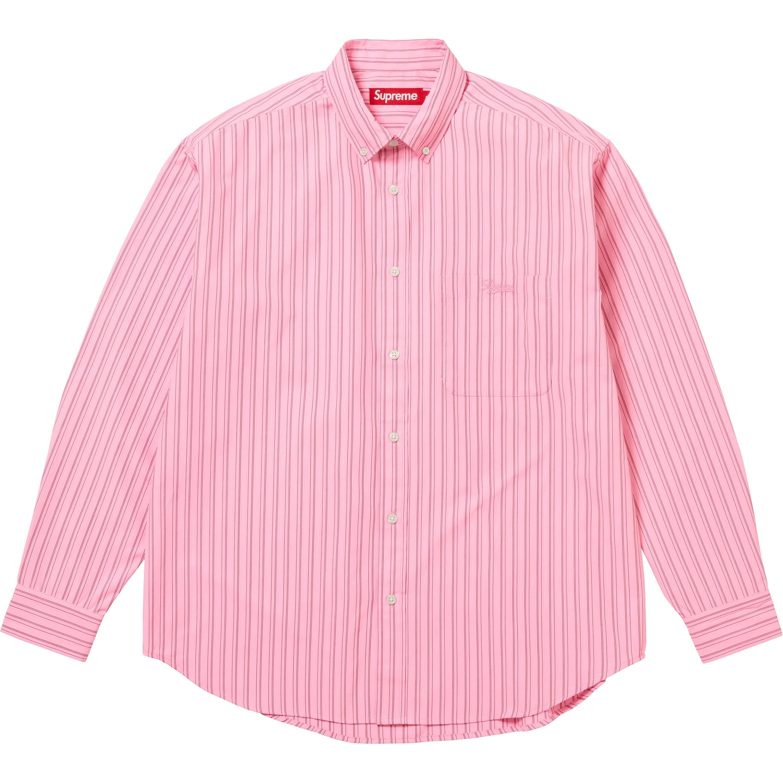 Supreme Pinstripe Shirt (FW25) - $148