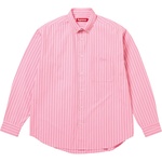 Supreme Pinstripe Shirt (FW25) - Pink