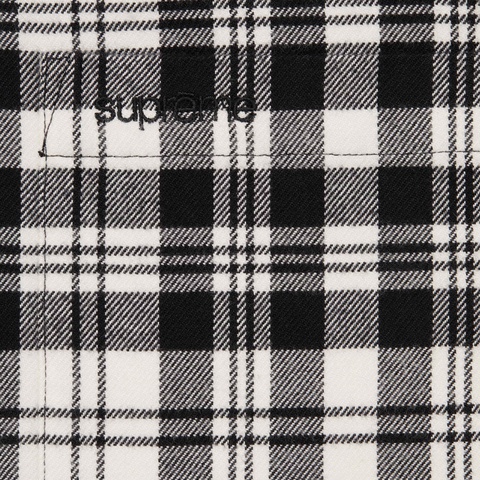 Supreme Plaid Flannel Shirt - White