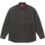 Supreme Quilted Lined Denim Snap Shirt (FW25) - Black