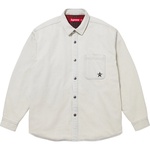 Supreme Quilted Lined Denim Snap Shirt (FW25) - Light Washed Indigo