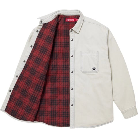 Quilted Lined Denim Snap Shirt - fall/winter 2025 - Supreme