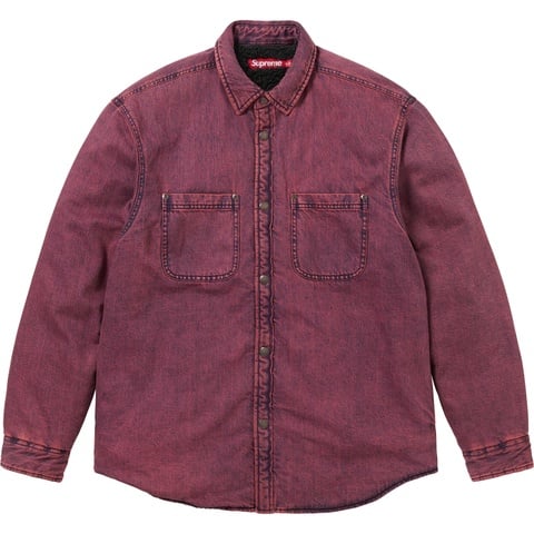 Shearling Lined Denim Work Shirt - Supreme