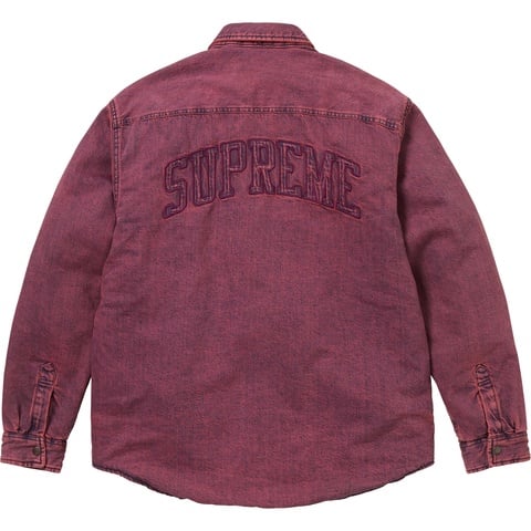 Shearling Lined Denim Work Shirt - Supreme Shearling Lined Denim Work Shirt - Supreme