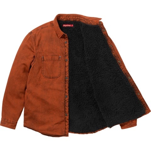 Shearling Lined Denim Work Shirt - Supreme