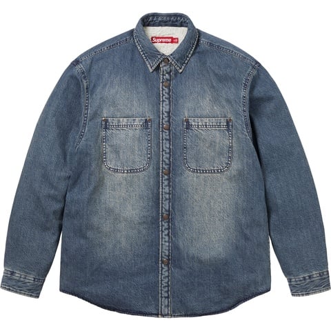 Shearling Lined Denim Work Shirt - Supreme