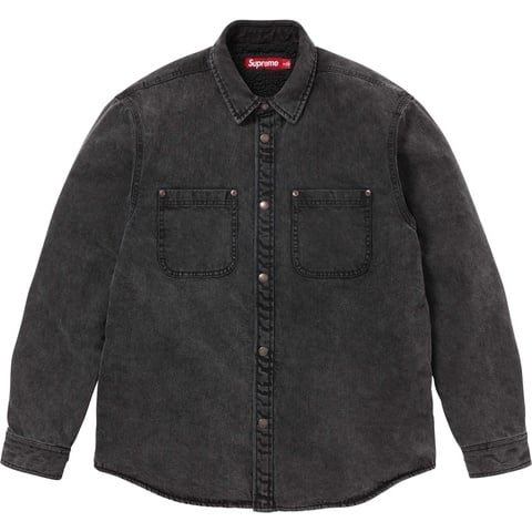 Shearling Lined Denim Work Shirt - Supreme
