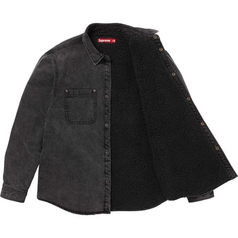 Shearling Lined Denim Work Shirt - Supreme
