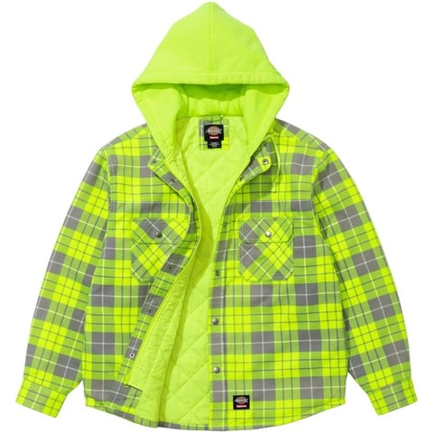 Supreme®/Dickies® Lined Zip Up Hooded Flannel Shirt - Supreme