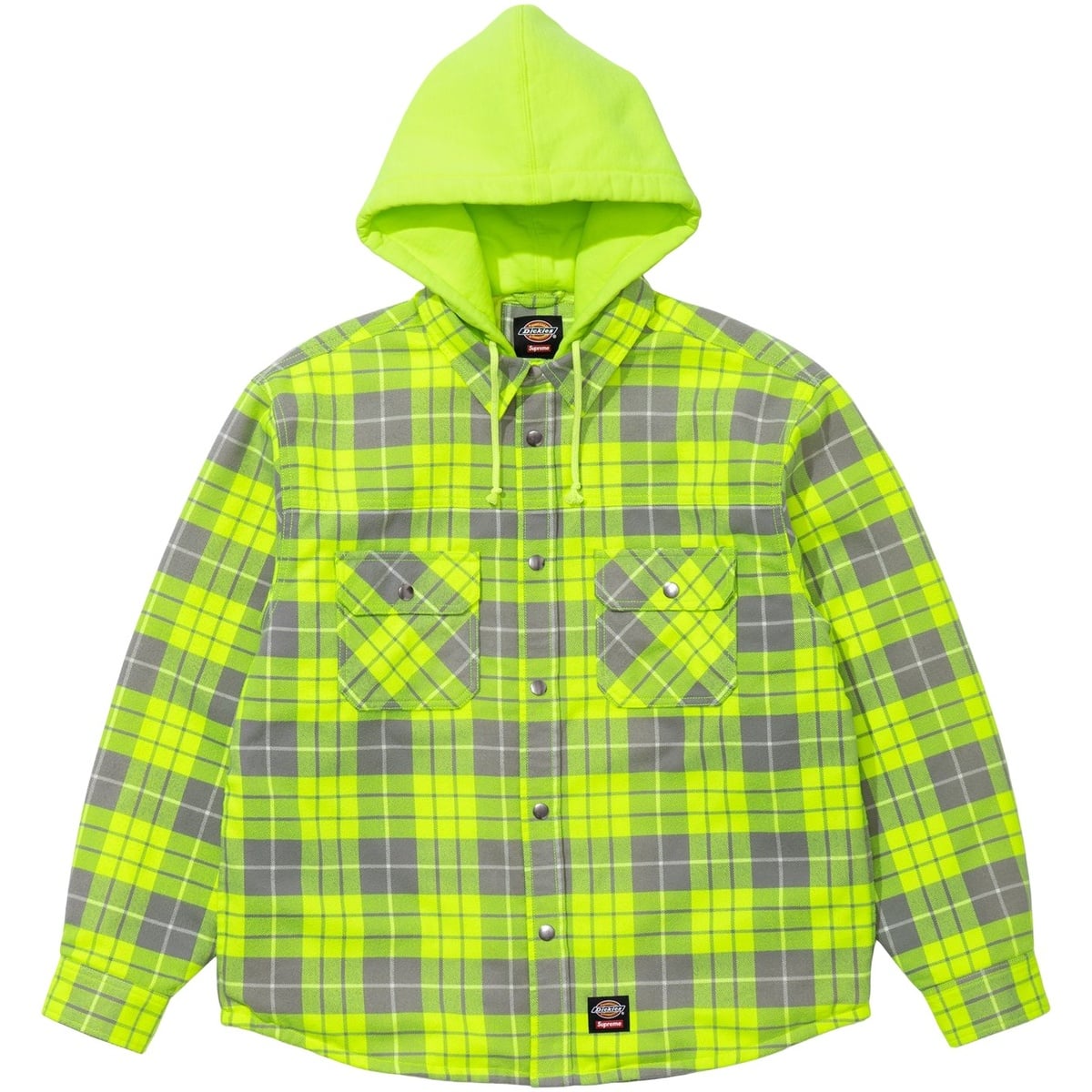 Supreme®/Dickies® Lined Zip Up Hooded Flannel Shirt - SupremeCommunity