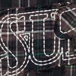 Supreme Supreme True Religion Quilted Lined Plaid Flannel Shirt (FW25) - Black