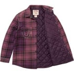 Supreme Supreme True Religion Quilted Lined Plaid Flannel Shirt (FW25) - Purple