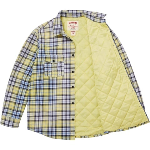 Supreme®/True Religion® Quilted Lined Plaid Flannel Shirt - Supreme