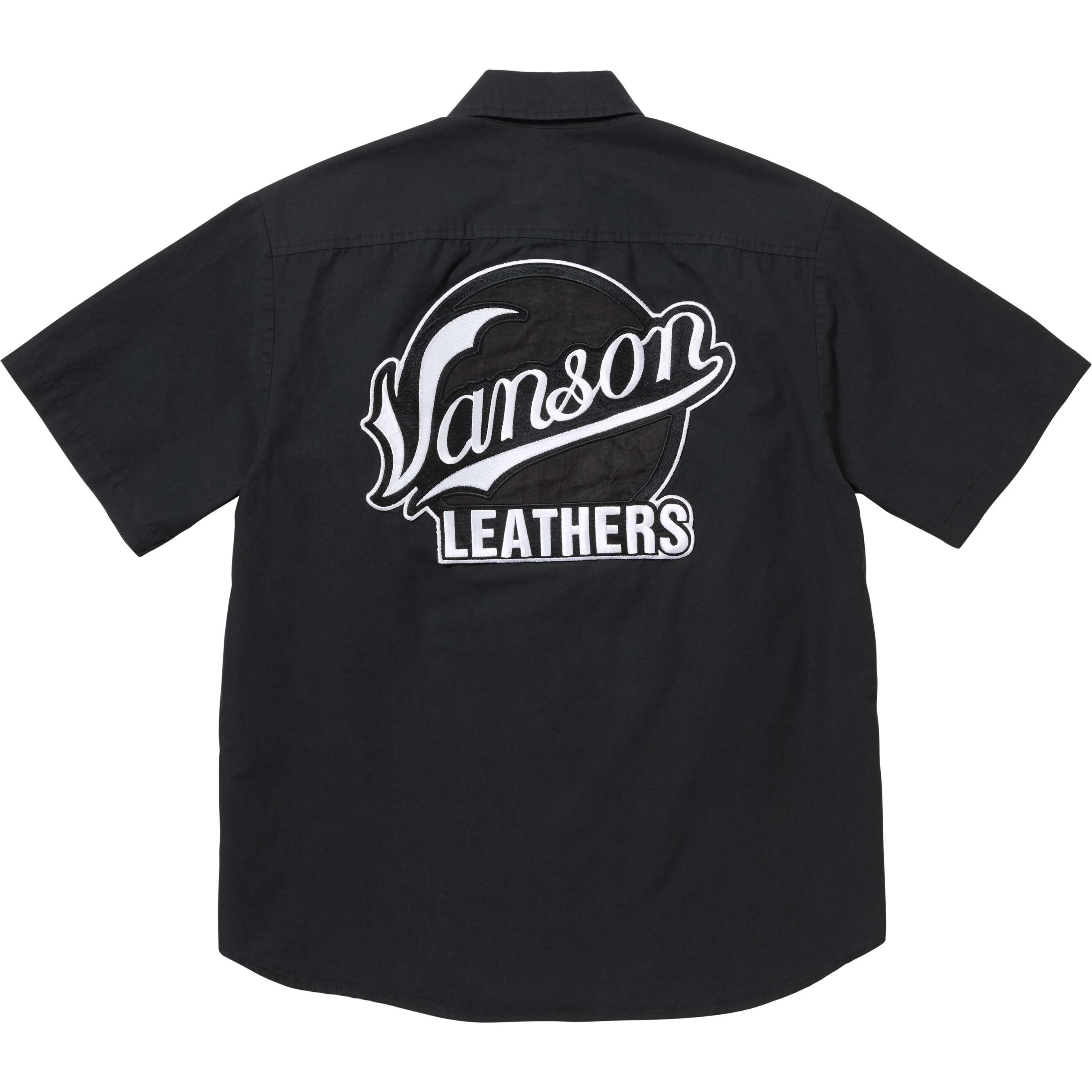 Supreme Supreme Vanson Leathers S S Work Shirt (FW25) - Black - $178