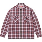 Supreme Thermal Lined Zip Up Flannel Shirt (FW25) - Pink