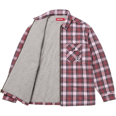 完売大人気Supreme llic Plaid Zip Up Shirt Metallic Plaid Zip Up Shirt - fall/winter 2025 - Supreme